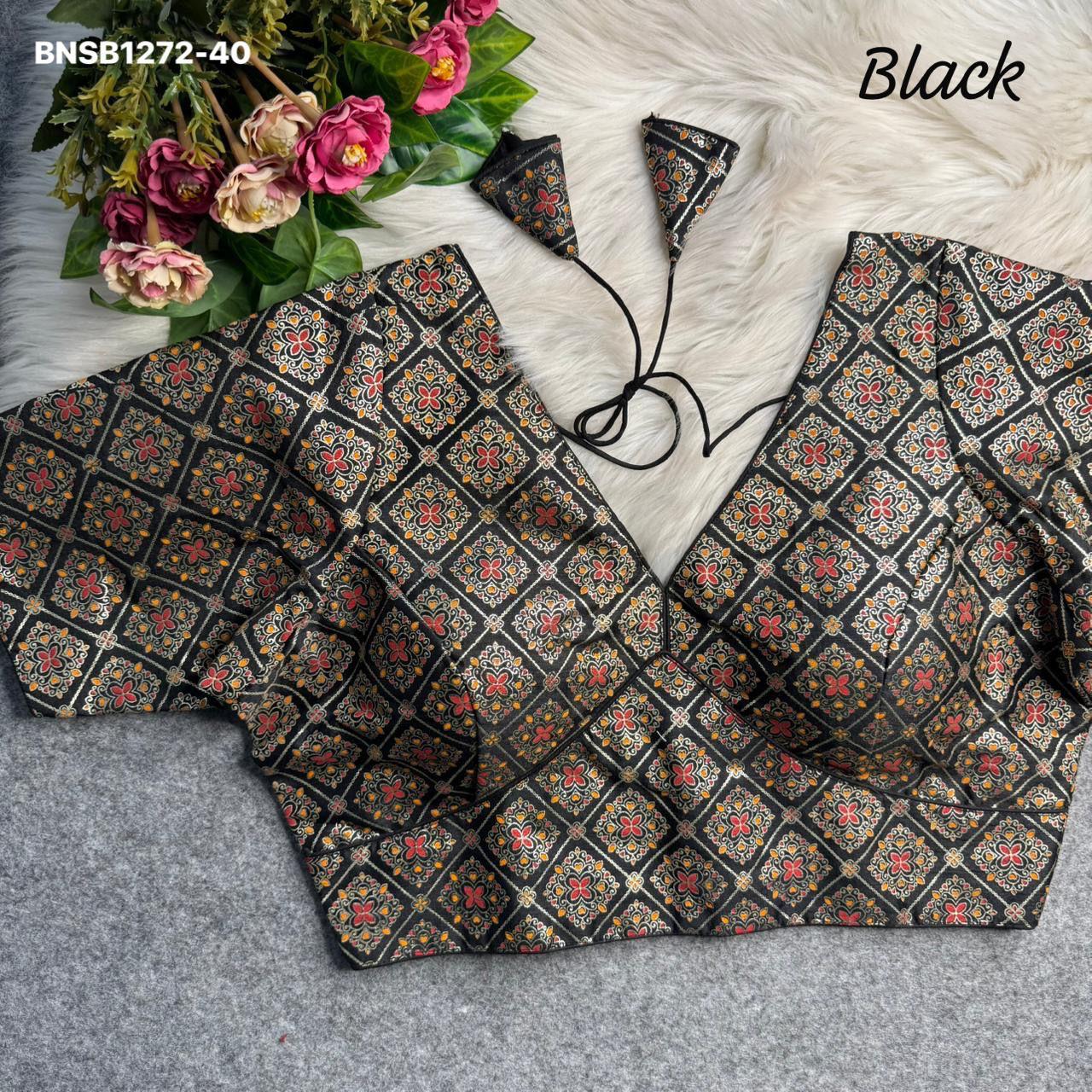 Sabyasachi-Inspired Patoda Print-Black